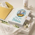 BIBLIA W PUDEŁKU Pamiątka Pierwszej Komunii Świętej PREZENT NA KOMUNIĘ 224str.