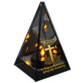 Znicz Lustrzany Lampion Solarny 3D Nadruk UV na Dzień Matki Elegancki