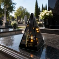 Znicz na Dzień TATY OJCA Lustrzany Lampion Solarny 3D Nadruk UV Elegancki
