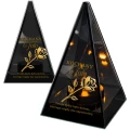 Znicz na Dzień TATY OJCA Lustrzany Lampion Solarny 3D Nadruk UV Elegancki