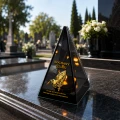 Znicz Lustrzany Lampion Solarny 3D Nadruk UV na Dzień Dziadka