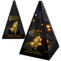 Znicz Lustrzany Lampion Solarny 3D Nadruk UV na Dzień Dziadka