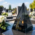 Znicz Lustrzany Lampion Solarny 3D Nadruk UV na Dzień Dziadka