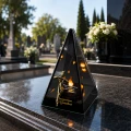 Znicz Lustrzany Lampion Solarny 3D Nadruk UV na Dzień Dziadka