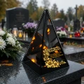 Znicz Lustrzany Lampion Solarny 3D Nadruk UV na Dzień Dziadka