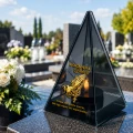 Znicz Lustrzany Lampion Solarny 3D Nadruk UV Dla Babci Elegancki