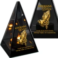 Znicz Lustrzany Lampion Solarny 3D Nadruk UV Dla Babci Elegancki