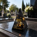 Znicz Lustrzany Lampion Solarny 3D Nadruk UV Dla Babci Elegancki