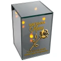 Znicz Lustrzany Lampion Solarny 3D Nadruk UV na Dzień Matki Elegancki