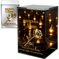 Znicz Lustrzany Lampion Solarny 3D Nadruk UV na Dzień Matki Elegancki