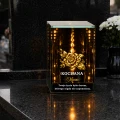 Znicz Lustrzany Lampion Solarny 3D Nadruk UV na Dzień Matki Elegancki