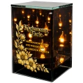 Znicz na Dzień TATY OJCA Lampion Solarny Lustrzany Nadruk UV Elegancki 3D