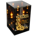 Znicz na Dzień Dziadka Lampion LED Lustrzany Nadruk UV Elegancki 3D