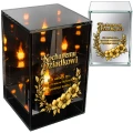 Znicz na Dzień Dziadka Lampion LED Lustrzany Nadruk UV Elegancki 3D
