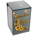 Znicz na Dzień BABCI Lampion LED Lustrzany Nadruk UV Elegancki 3D