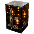 Znicz na Dzień BABCI Lampion LED Lustrzany Nadruk UV Elegancki 3D