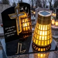 WIECZNY ZNICZ SOLARNY LED NA GRÓB MAMY TATY  MĘŻA ŻONY  BRATA  SIOSTRY