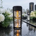 GRA-068-Z-PUSTY Znicz solarny LED lampion klepsydra złoty krzyż czarny na grób premium s (7).png