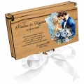 Pudełko na Pieniądze Ślub Wesele Personalizowane Pamiątka Ślubu UV