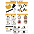 Pułapka na Myszy Szczury Żywołapka na Wiadro Wielorazowa Skuteczna 31cm