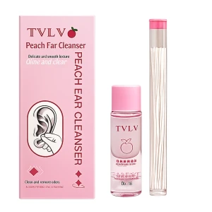 Zestaw do czyszczenia dziurek w uszach 60 nici + płyn 15 ml piercing