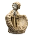 ZNICZ GIPSOWA FIGURKA NAGROBNA  Anioł Aniołek Dekoracja grób cmentarz