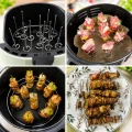 Szaszłyki pionowe stal nierdzewna 10 szt do grilla piekarnika Air Fryer