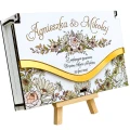 Pudełko na pieniądze Ślub personalizowane prezent Młoda Para z nadrukiem UV