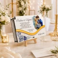 Pudełko na pieniądze Ślub personalizowane prezent Młoda Para z nadrukiem UV
