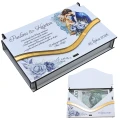 Pudełko na pieniądze Ślub personalizowane prezent Młoda Para z nadrukiem UV