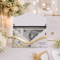 Pudełko na pieniądze Ślub personalizowane prezent Młoda Para z nadrukiem UV