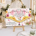 Pudełko na pieniądze Ślub personalizowane prezent Młoda Para z nadrukiem UV