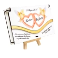Pudełko na pieniądze Ślub personalizowane prezent Młoda Para z nadrukiem UV