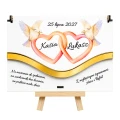Pudełko na pieniądze Ślub personalizowane prezent Młoda Para z nadrukiem UV