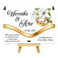 Pudełko na pieniądze Ślub personalizowane prezent Młoda Para z nadrukiem UV