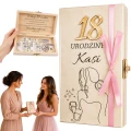 Pudełko Na Pieniądze Na 18 Urodziny Dla Dziewczyny Personalizowane Wstążka