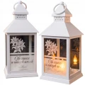 ZNICZ Kapliczka LAMPKA nagrobna  OZDOBA NA GRÓB led BIAŁY LAMPION