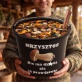 WIADRO GRZYBIARZA prezent dla Męża Dziadka na 18-99 urodziny faceta taty