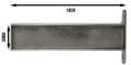 WSPORNIKI PÓŁKI ŚCIENNEJ METALOWE DWUSTRONNE CHROM-12988