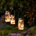 LAMPA SOLARNA LED OGRODOWA WISZĄCA LATARENKA SŁOIK-13958