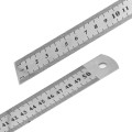 LINIJKA MIARA METALOWA DWUSTRONNA 50 CM / 20 CALI-15067