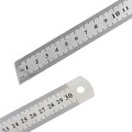 LINIJKA MIARA METALOWA DWUSTRONNA 30 CM / 12 CALI-16870