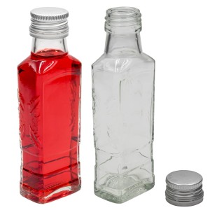 SZKLANA BUTELKA MOSKWA 100ML Z ZAKRĘTKĄ NA NALEWKĘ