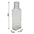 SZKLANA BUTELKA MOSKWA 100ML Z ZAKRĘTKĄ NA NALEWKĘ-17367