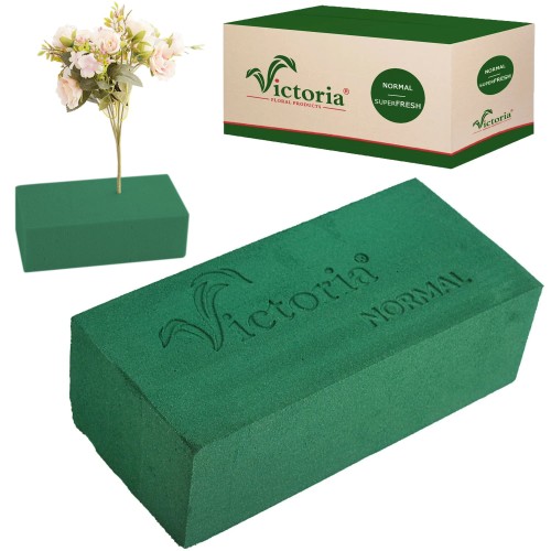 GĄBKA FLORYSTYCZNA MOKRA PIANKA CEGŁA KARTON 20SZT-17957