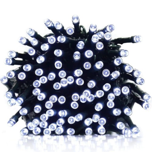 MOCNE LAMPKI CHOINKOWE 100 LED BIAŁY ZIMNY DŁUGIE-7965