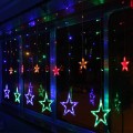 GWIAZDY WISZĄCE LAMPKI CHOINKOWE KURTYNA 130LED 7M-19589