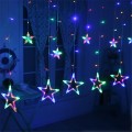 GWIAZDY WISZĄCE LAMPKI CHOINKOWE KURTYNA 130LED 7M-19590