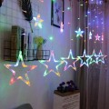 GWIAZDY WISZĄCE LAMPKI CHOINKOWE KURTYNA 130LED 7M-19593