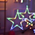 GWIAZDY WISZĄCE LAMPKI CHOINKOWE KURTYNA 130LED 7M-19599